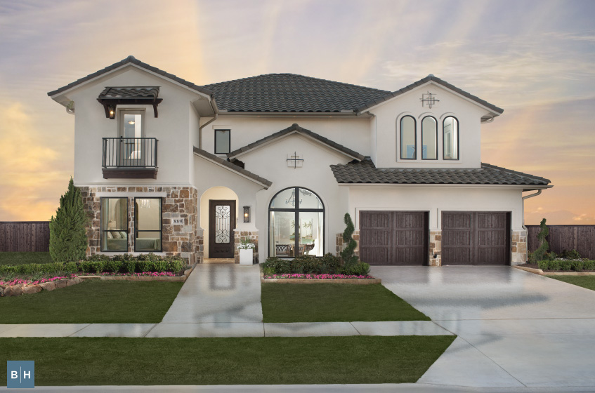 Britton Homes model home in Frisco Texas